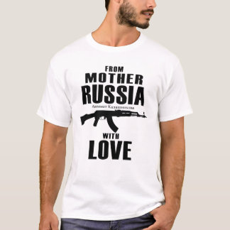 T-shirt De la mère Russie avec la chemise de l'amour AK