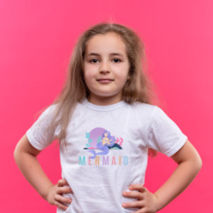 T-shirt de la mignonne sirène colorée