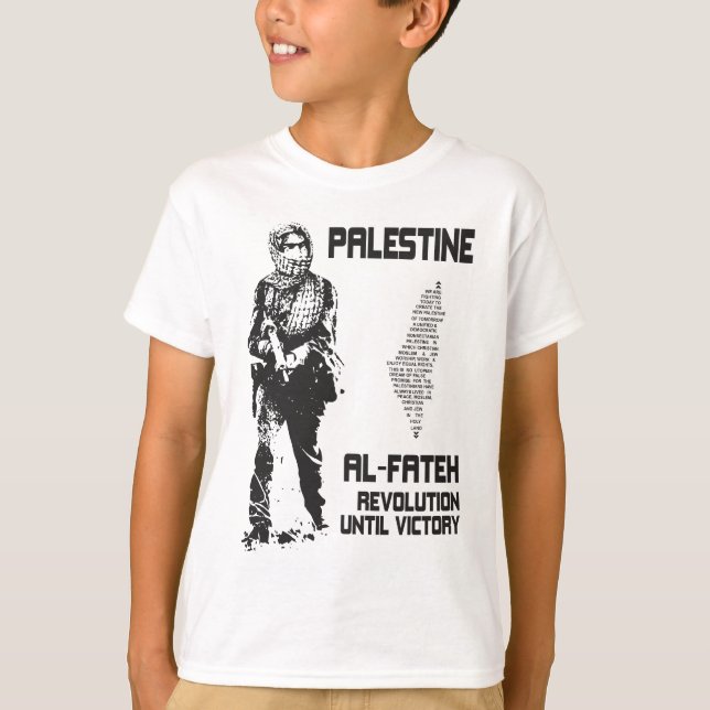 T-shirt de la Palestine - affiche de Fateh (Devant)