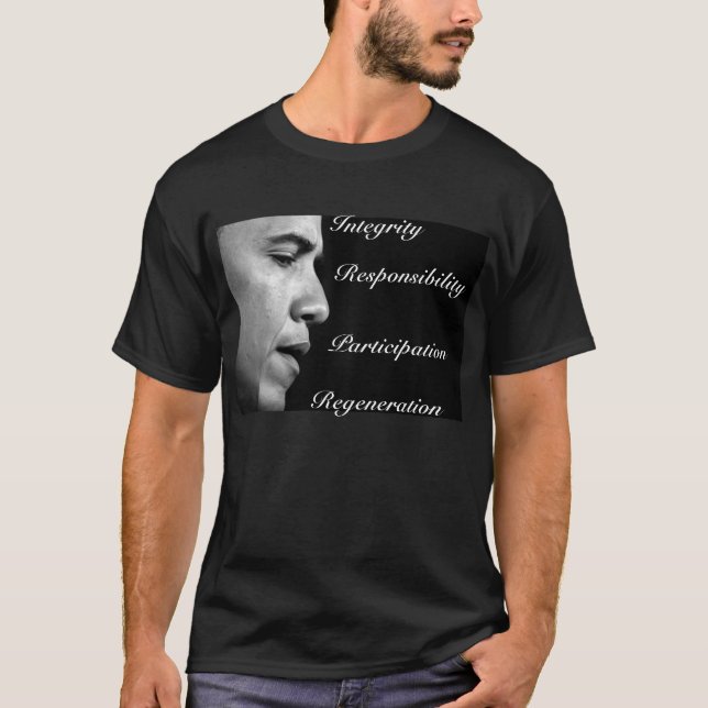 T-shirt de la parole d'inauguration d'Obama (Devant)