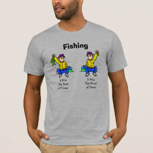 T-shirt de la pêche du meilleur des temps le pire