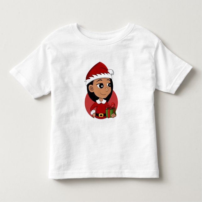 T-shirt de la petite fille de Noël (Devant)