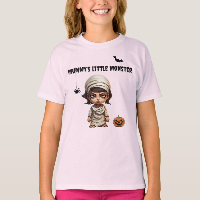 T-shirt de la petite maman du monstre par Posh Lit (Devant)