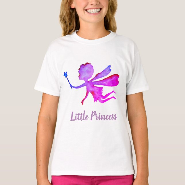 T-shirt de la petite princesse Fairy Ruffle, blanc (Devant)