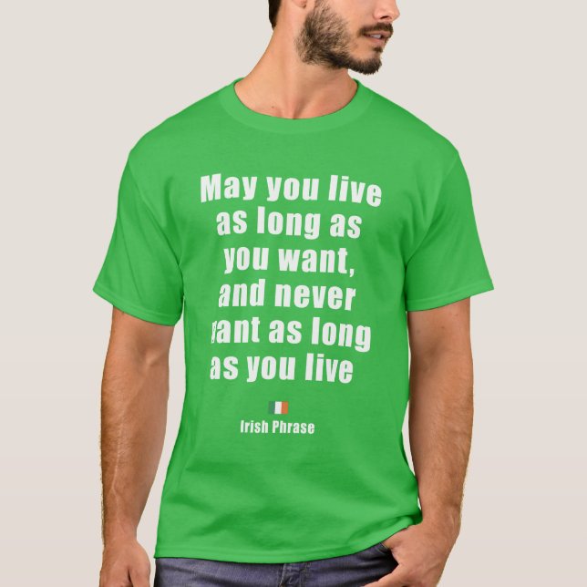 T-shirt de la phrase 17 irlandaise (Devant)