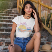 T-shirt de la plage de Nez Sunkissed Retro