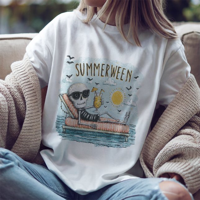 T-shirt de la plage squelette de Summerween (Créateur téléchargé)