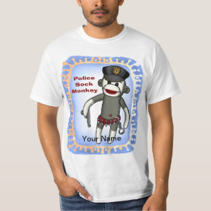 T-shirt de la police de singe de Sock