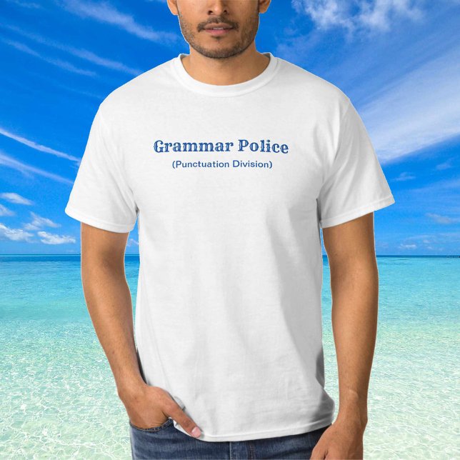 T-shirt de la Ponctuation de la police de grammair (Créateur téléchargé)
