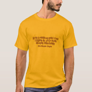 T-shirt de la poussière d'or