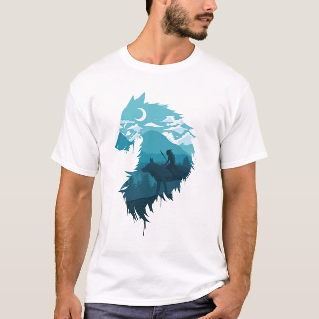 T-shirt de la princesse Mononoke Wolf (Devant)