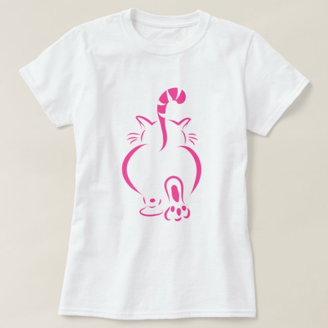 T-Shirt de la promenade des chats (Design devant)