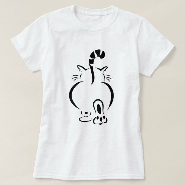 T-Shirt de la promenade des chats (Design devant)