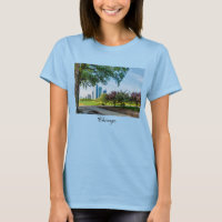 T-shirt de la promenade du matin de Grant Park