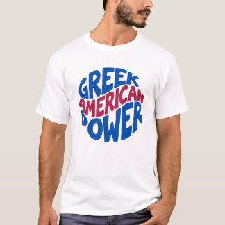 T-shirt de la puissance gréco-américaine