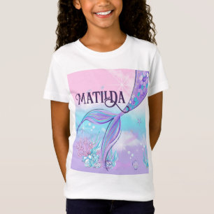 T-shirt de la queue de sirène personnalisée
