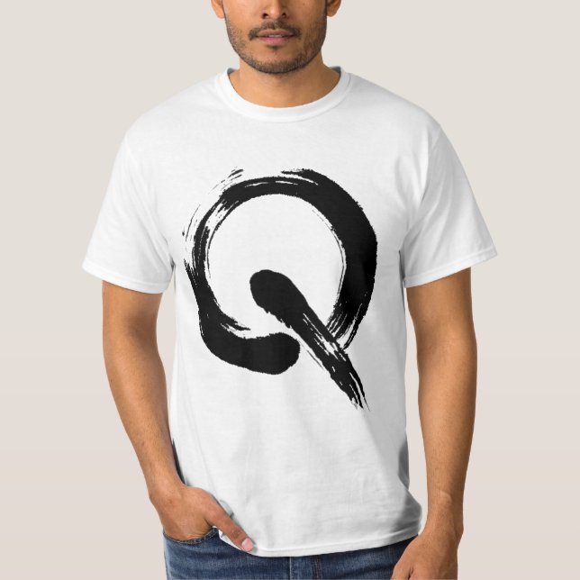 T-shirt de la recherche Q avec le code de QR (Devant)