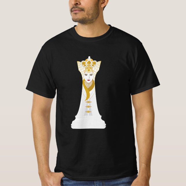 T-shirt de la reine blanche (Devant)