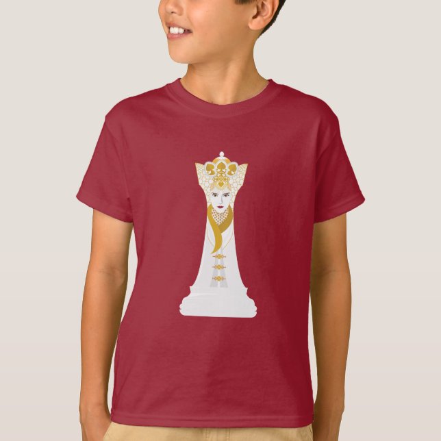 T-shirt de la reine blanche (Devant)