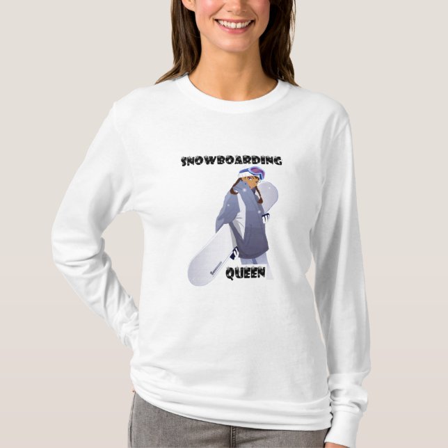 T-shirt de la Reine de snowboarding (Devant)