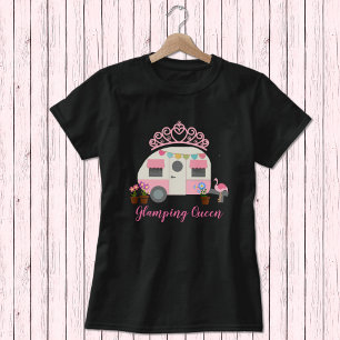 T-shirt de la reine-glamour rose