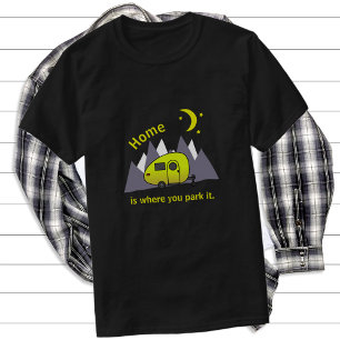 T-shirt de la remorque de camping-car jaune