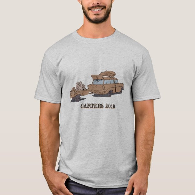 T-shirt de la Réunion de Carter - hommes gris (Devant)