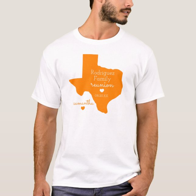 T-shirt de la Réunion familiale de l'État d'Orange (Devant)