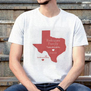 T-shirt de la Réunion familiale de l'État rouge du