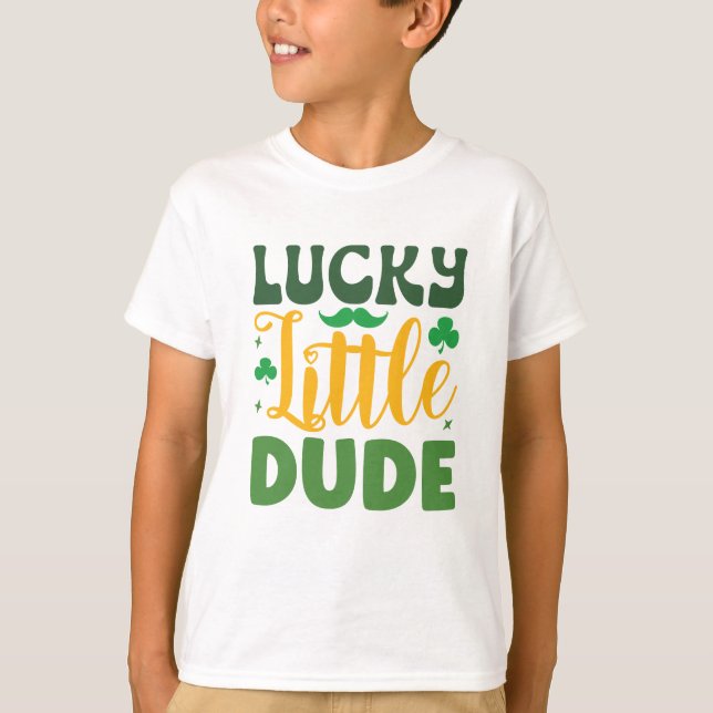 T-shirt de la Saint-Patrick pour petit chanceux (Devant)