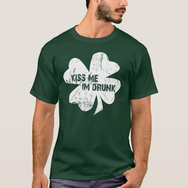 T-shirt de la Saint Patrick's Day Kiss Me (Devant)