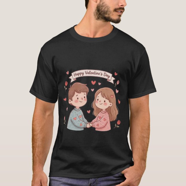 T-Shirt de la Saint-Valentin (Devant)