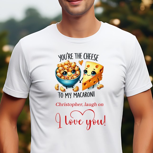T-shirt de la Saint-Valentin avec nom personnalisé (Custom Name Funny Food Love Valentine T-Shirt)