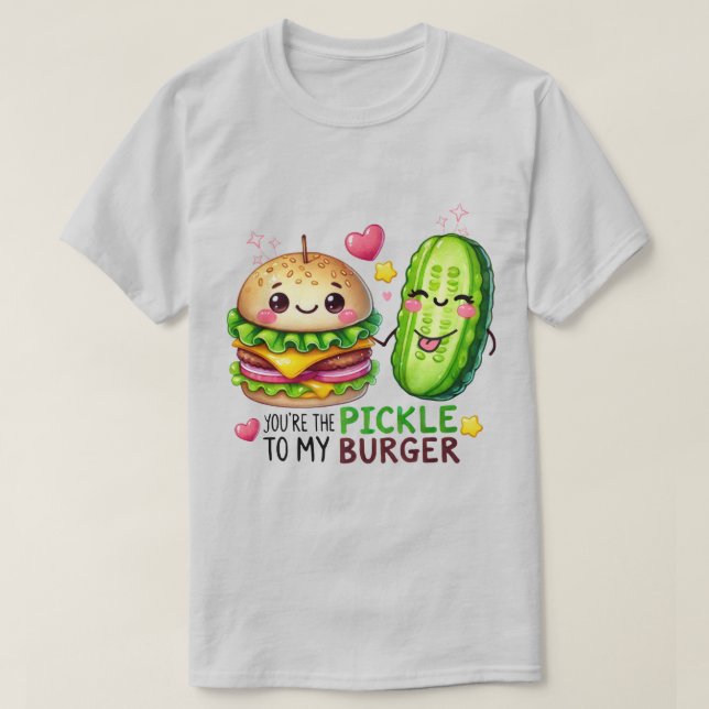 T-shirt de la Saint-Valentin avec un jeu de mots d (Design devant)