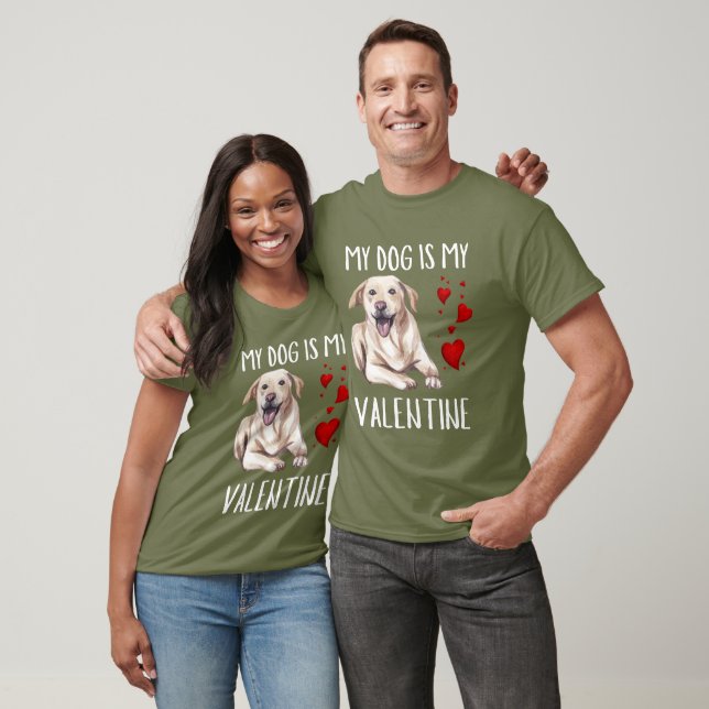 T-shirt de la Saint-Valentin du Labrador Watercolo (Unisexe)