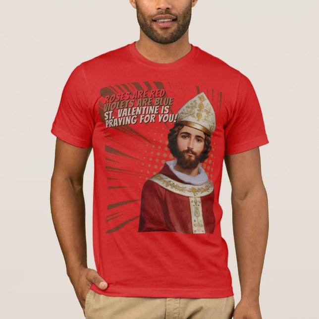 T-Shirt de la Saint-Valentin – Montrer l'Amour Enr (Devant)