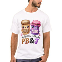 T-Shirt de la Saint-Valentin PB & JE