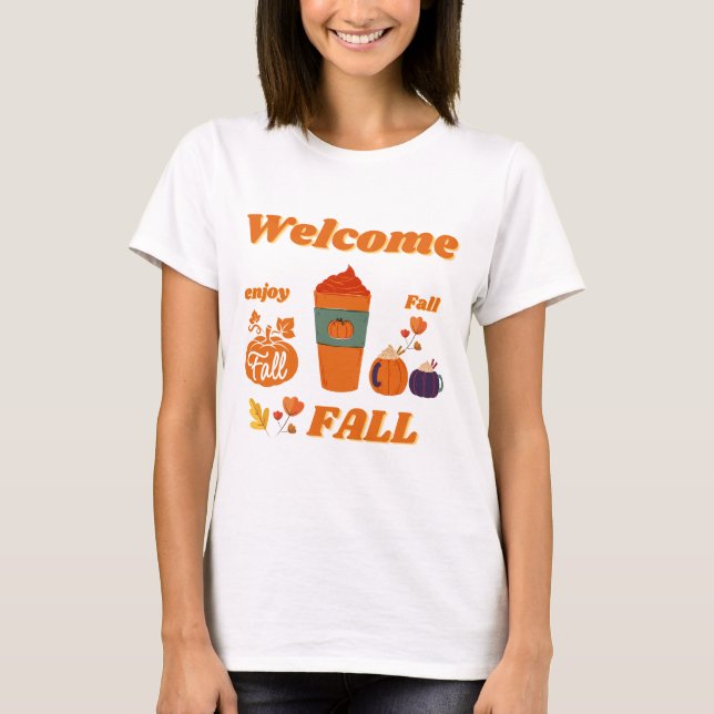 T-shirt de la saison d'automne pour femmes (Devant)