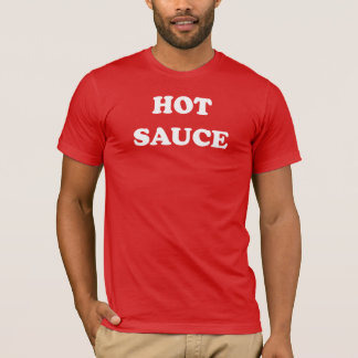 T-shirt de la sauce chaude des hommes