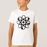 T-shirt de la Science (blanc)<br><div class="desc">La pièce en t de cet enfant montre votre passion d'études spatiales avec une particule faite sauter d'atome. Option pour changer la couleur,  la taille,  et le style.</div>