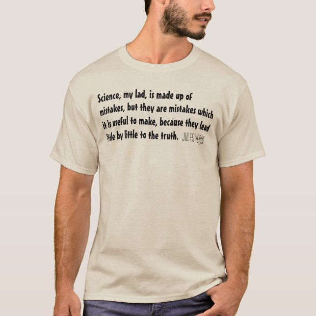 T-shirt de la Science de citation de Jules Verne (Devant)