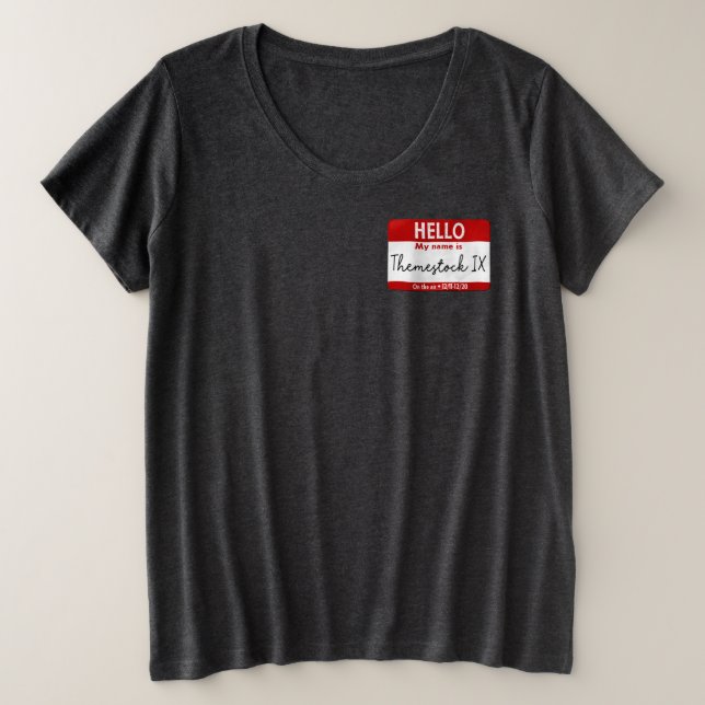 T-shirt de la série IX Plus-Size (Design devant)