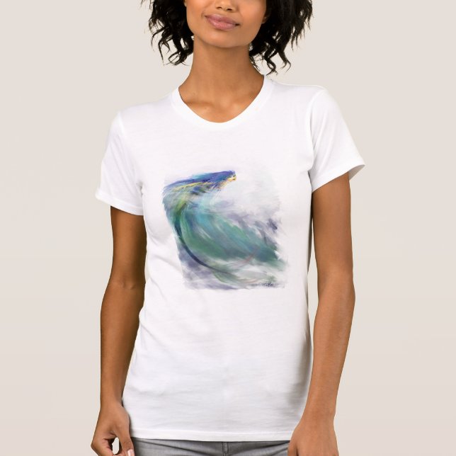 T-shirt de la sirène de surf (Devant)