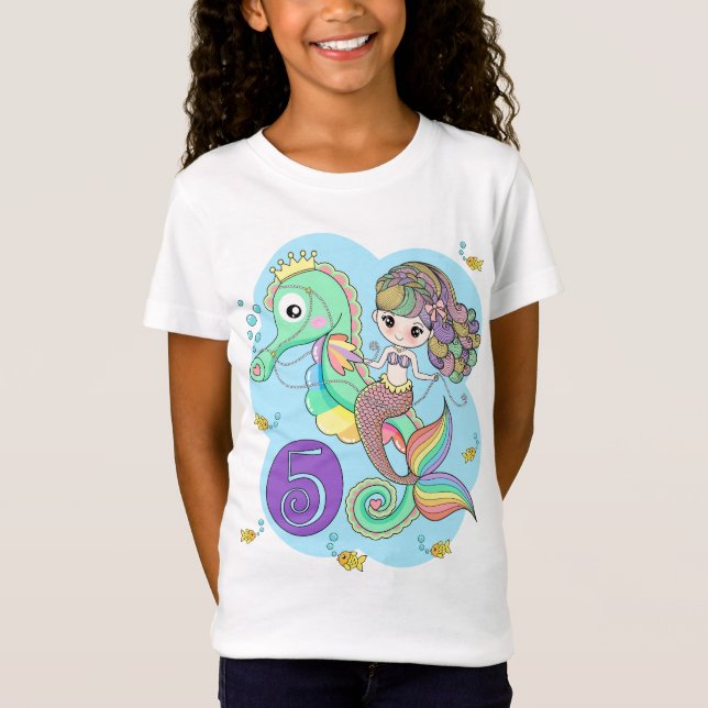 T-shirt de la sirène du 5e anniversaire (Devant)