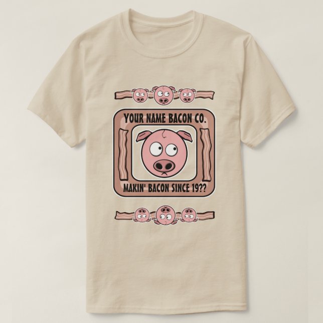 T-shirt de la société Bacon personnalisable (VOTRE (Design devant)
