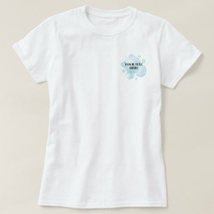 T-shirt de la société de nettoyage avec logo bulle