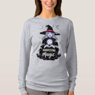 T-Shirt de la Sorcière Magique d'Halloween Manifes