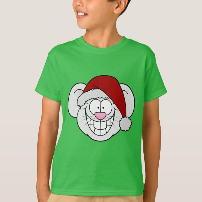 T-shirt de la souris père Noël (Devant)