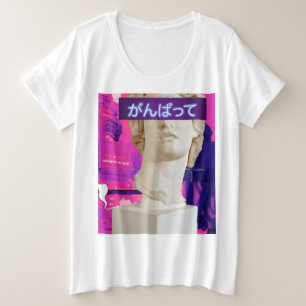 T-shirt de la statue de kawai japonaise Vaporwave