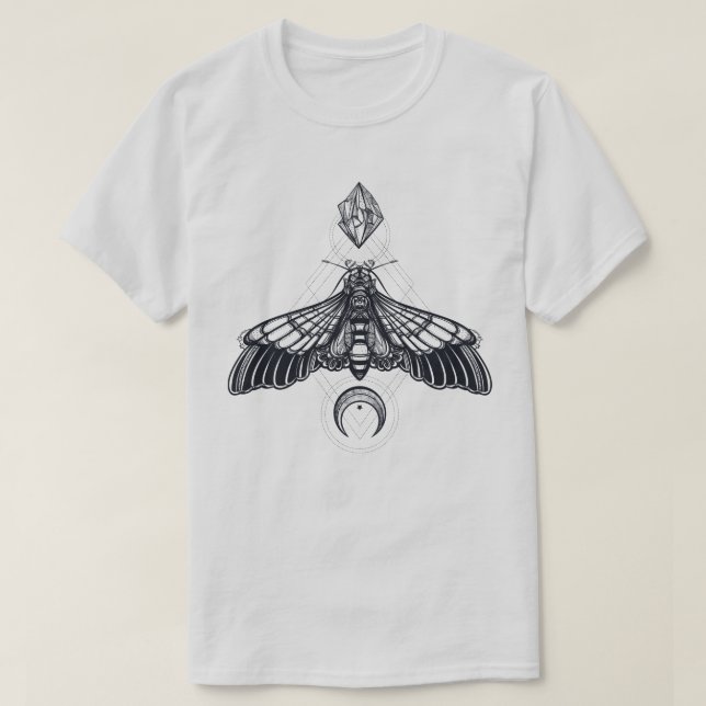 T-shirt de la teinte de géométrie sacrée (Design devant)